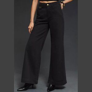 NWT ANTHROPOLOGIE Pilcro High-Rise Wide-Leg Trousers - Retail $148